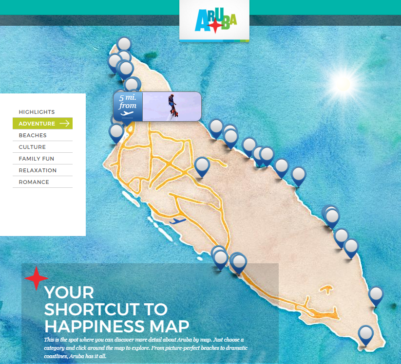 Aruba Happiness Builder - Explore by Map