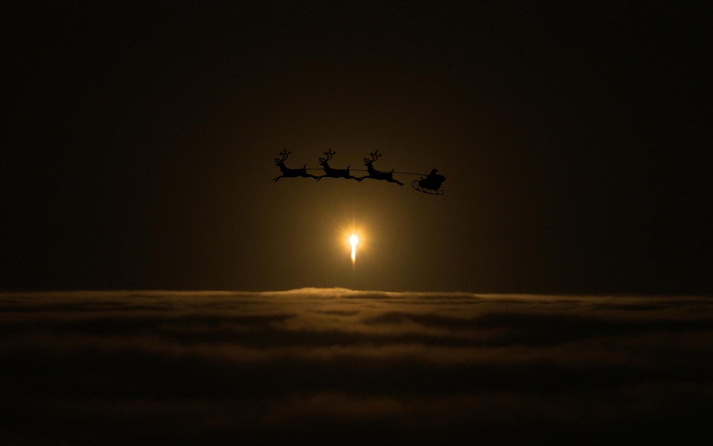 InSight rocket + santa sleigh